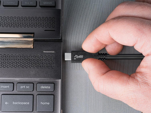 Monoprice USB Type-C to Type-C 3.1 Gen 2 Cable - 10Gbps, 5 Amp, 30AWG, 3.3 Feet, Black - Essential Series...