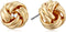 Anne Klein "Classics" Gold-Tone Knot Stud Earrings...