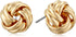 Anne Klein "Classics" Gold-Tone Knot Stud Earrings...