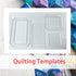 2 Sets Quilting Templates, Quilting Supplies, Sewing Templates, Quilting Rulers, 5" x 2.5" Rectangle and 2.5" Square, Quilting Templates for DIY Q...
