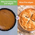 CARGEN Pie crust Shield, Adjustable Pie Crust Covers for Edges of Pie Silicone Pie Crust Protectors when Baking Pie Baking Accessories 2 Pieces Re...