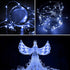 2-Pack 200 LED Solar Fairy Lights Outdoor, Upgraded Oversize Lamp Beads & Super Bright Solar String Lights Outoor, 8 Modes Solar Lights for Garden...