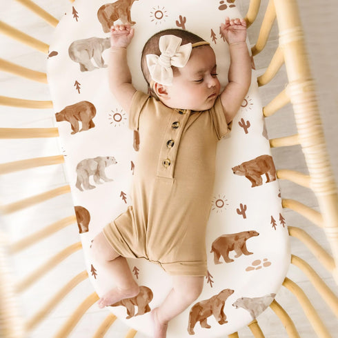 GRSSDER Stretchy Ultra Soft Bassinet Sheet 3 Pack, Universal Fit for Bassinets Baby Cradle Moses Basket Oval Rectangle Mattress or Changing Table ...