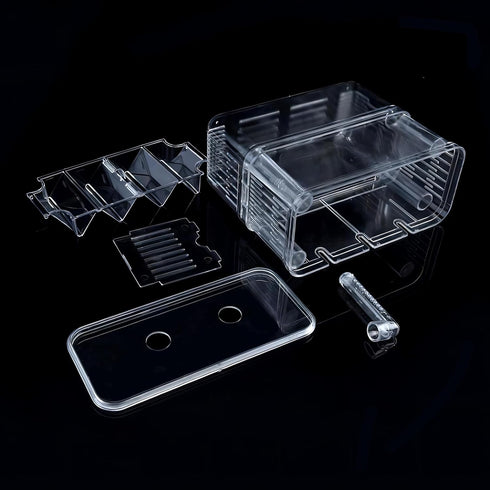 in-Tank Aquarium Breeder Box for Fish Tank, Breeding Incubator for Small Fish Hatchery, Acrylic Divider for Shrimp Clownfish Aggressive Fish Injur...