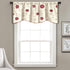 Lush Decor Royal Embrace Valance Floral Window Kitchen Curtain (Single), 18” x 42”, Blue...