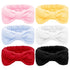 Ondder 6 Pcs Skincare Spa Makeup Headband for Washing Face Terry Cloth Face Wash Headband Head Band for Skin Care Soft Make Up Headbands Bow Hair ...