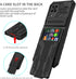 Samsung Galaxy A12 Case with Card Holder Detachable Wallet Cover, Built-in Phone Kickstand Screen Protector Full Body Shockproof Phone Case for Sa...