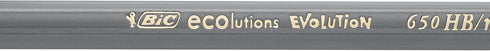 BIC Evolution Black Graphite HB Pencils - Black, Blister Pack of 4...