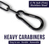 304 Stainless Steel Gate Chain 32" x 5/32" - Chain Link Gate Latch for Outdoor Fence & Livestock - Safety Hanging Metal Chain with 2 M7 Carabiners...