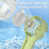 BDXXJ DABAIHQ Mini Portable Fan with Base, Small Handheld Fan with 3 Speeds, USB Rechargable, Battery Operated Personal Fan, Pocket Lash Fan for T...