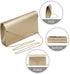 Labair Chic Vegan Leather Clutch Bag Envelope Clutch Purses for Women Evening Wedding Formal Party Handbag....