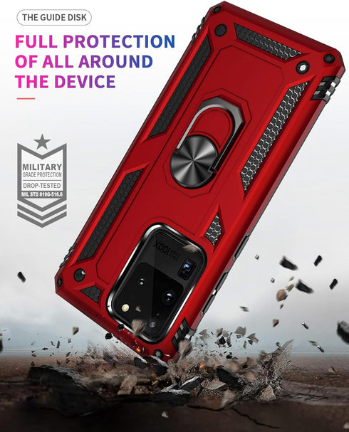 ADDIT Phone Case for Samsung S20 Ultra Case Samsung Galaxy S20 Ultra Phone Case, Military Grade, Heavy Duty, with Ring Holder Stand, Support Magne...