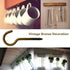 20 Pcs Stainless 2.36 Inches Screw Hooks for Outdoor String Lights, Ceiling hooks for hanging plants, Christmas Lights & Patio Lights Hooks, Bronz...