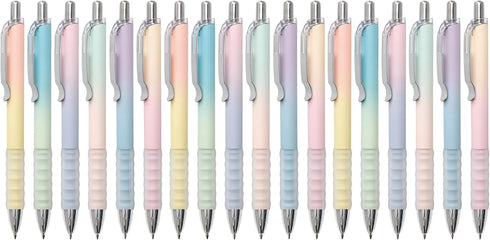Gel Pens Medium Point 0.7mm Black Ink Gel Pen Retractable Cute Pens for Smooth Writing School Office Supplies, Pack of 18...
