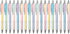 Gel Pens Medium Point 0.7mm Black Ink Gel Pen Retractable Cute Pens for Smooth Writing School Office Supplies, Pack of 18...