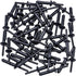 Rexka 50pcs Fender Flare Bumper Door Trim Plastic Rivet Retainer 1/4 Hole Compatible with Chrysler 6506007AA 07-20 Jeep Wrangler, Wrangler Unlimit...