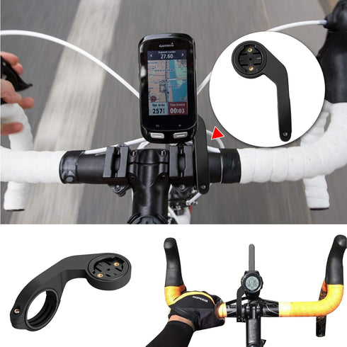 Out-Front Bike Mount Bicycle Extended Mount with Carbon Finish Compatible with Garmin Edge 200, 500, 510, 520, 800, 810, 530, 830 and Other Garmin...
