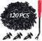 120 Pcs Fastener Rivets Replace 6503598 Compatible with 2007-2020 Jeep Wrangler JK JL & Unlimited Grill Grille Bumper Body Plastic Retainer Clips...