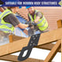 Permanent Roof Anchors Lightweight Rustproof Aluminum Alloy Arrest Anchor Connects to Wood Surfaces Roof Tie-Off Points (2)...
