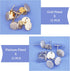SUPERFINDINGS 24Pcs 2 Colors Hammered Brass Stud Earring Findings 10mm Flat Round Earring Posts Real Gold Platinum Plated Circle Disc Earring Stud...