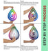 VP Home Lotus Teardrop Kinetic Wind Spinner for Yard and Garden Wind Spinner Outdoor Metal Large Hanging Lotus Decor 3D Garden Art Wind Sculpture ...