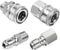 Non Rust 2 Sets 1/4 Inch Pressure Washer Coupler Quick Connect Plug, Stainless Steel Male and Female Quick Connect Fittings, Pressure Washer Adapt...