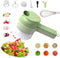 AXEDAES 4 in 1 Multi-Functional Portable Electric Vegetable Cutter Set, Wireless Vegetable Processor for Garlic, Peppers, Onions, Celery, Ginger, ...
