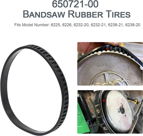650721-00 Bandsaw Rubber Tires for Dewalt DWM120 A02807 DCS374 DW328K...