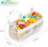 Original Two Compartment Easy-access Mesh Bath Toy Organizer for Bath Tub with Large Openings Quick Drying Cute Toddler Bath Toy Storage Holder fo...