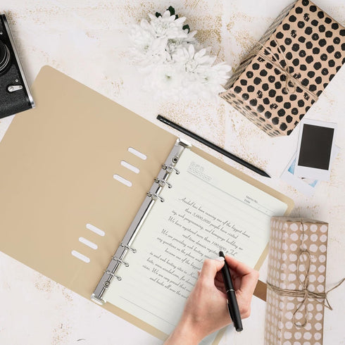 FYY Leather A5 Binder Notebook - PU Leather Refillable 6 Ring Binder Notebook A5 Planner Binder, Loose Leaf Personal Planner Binder Diary, Travel ...