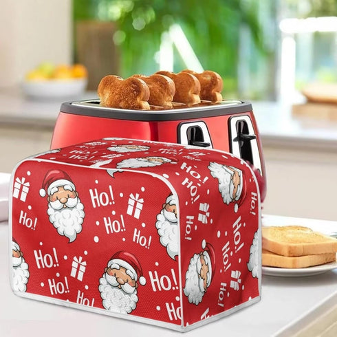 AFPANQZ Christmas Toaster Covers Home Xmas Kitchen Decoration Toaster Dustproof Covers Protection Anti Fingerprint Bread Oven Covers for 2 Slice T...