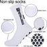 3 Pairs Non Slip Sport Soccer Socks Anti Slip Football Socks Unisex Athletic Sports Socks with Rubber Dots Breathable Basketball Socks for Footbal...