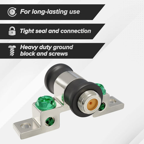 THE CIMPLE CO Coaxial Cable Connectors, 3GHz High Frequency, Ground Block, Coax Extender, RG6, Single Port, Weather Seal Boots, F-Type, Antenna, S...