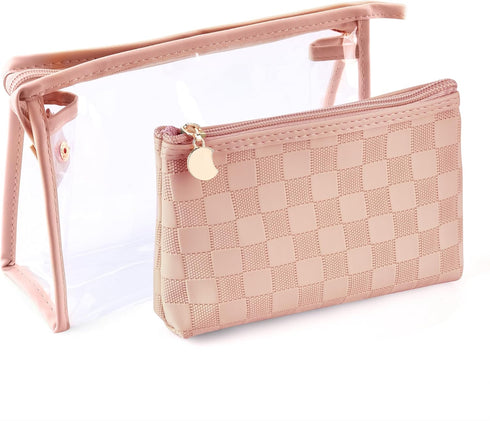 Toiletry Bag Travel Bag, Cosmetic Makeup Bag, Waterproof Clear Travel Organizer for Accessories, Toiletries Shampoo Bags Travel Case Makeup Pouch ...