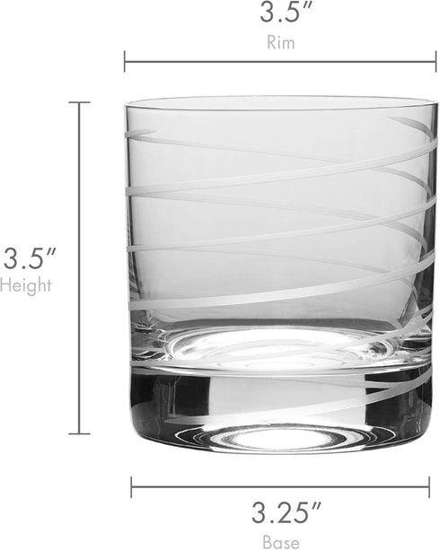 Mikasa Cheers Double Old Fashioned Glass, 12.75-Ounce, Set of 4...