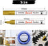 Gold Paint Pens Permanent Markers - 2 Pack Paint Markers for Metal, Rubber,Wood, Rocks, Canvas, Plastic, Dark Surface, Craft Art Supplies, Medium ...