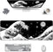 Gaming Mouse Pad Japanese Black and White Sea Wave Large XXL Mouse Pad Extended Big Desk Mat 31.06" x 11.8" Keyboard Laptop Computer Mousepad for ...