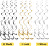 Blulu 50th Birthday Party Foil Hanging Swirls Decorations Ceiling Glitter Celebration 50th Hanging Swirls Cutouts Ornaments for Men Women 50 Years...