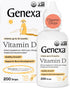 Genexa Infants Vitamin D Liquid Drops for Newborn, Baby & Toddler | Supports Growth & Bone Development | Delicious Organic Vanilla Flavor | Certif...