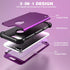 IDweel for iPhone 8 Plus Case, for iPhone 7 Plus Case with Tempered Glass Screen Protector, 3 in 1 Shockproof Slim Hybrid Heavy Duty Hard PC Cover...