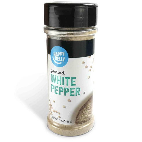 Amazon Brand - Happy Belly White Pepper Ground, 3 ounce (Pack of 1)...
