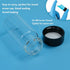 20 PCS 20ML (5 dram) Clear Small Liquid Sample Glass Vials with Screw Caps, 27.5mm Diameter x 57mm Length Leak-Proof Vial, 24-414 Black Screw Cap ...