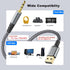 USB to 3.5mm Audio Aux Cable, 6.6FT/2M HiFi USB Male to 3.5mm Male Jack AUX Stereo Cord for PC, Laptop, Speaker, Headphones, Not Applicable to Cha...