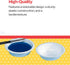 School Smart Plastic Watercolor Paint Cups, 3-3/4 x 1-1/8 Inches, White, Pack of 12...