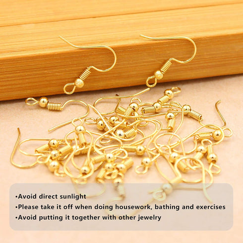 Hypoallergenic Earring Hooks 150 PCS/75 Pairs, Silver Plated Ear Wires Fish Hooks,500pcs Earring Making Kit with Jump Rings and Clear Silicone Ear...