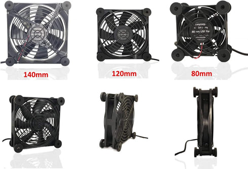 Easycargo Fan Anti Vibration Pads, Fan Damper for Noise Reduction, Silicone Damper for Low Noise Fan 80mm, 92mm, 120mm, 140mm (Black 16-Pack)...