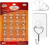 CGBE Adhesive Hooks Heavy Duty Sticky Hooks for Hanging 11 lbs (Max) Seamless Transparent Adhesive Hooks Wall Hangers Without Nails for Hanging Ke...
