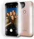 LuMee Duo Cell Phone Case for iPhone 8 (also fits iPhone 7), Illuminated LED, The Original and Authentic Celebrity Endorsed Light Up Case - Rose M...