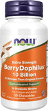 NOW Supplements, BerryDophilus™, Developed for Adults & Children with 10 Probiotic Strains, Extra Strength,Strain Verified, 50 Chewables...