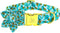 Elegant little tail Dog Collar with Flower, Flower Girl Dog Collar for Female Dogs Blue Bee Pet Collar Gift Adjustable Dog Collars with Flowers fo...